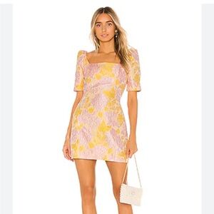 Revolve | Nookie Solana Floral Pink and Yellow Mini Dress